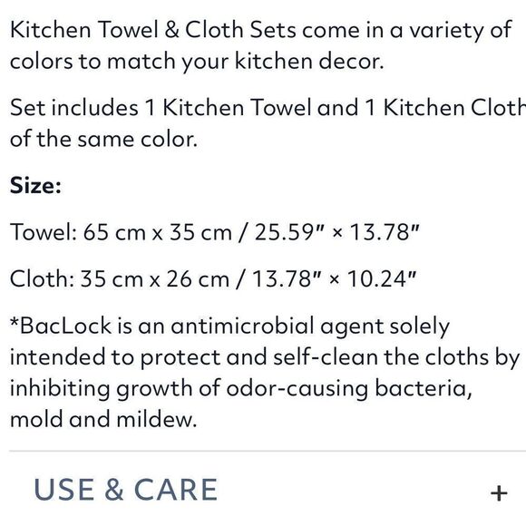 Norwex Kitchen Towel and Kitchen Cloth set of 2 Pomegranate NWT - Picture 5 of 9